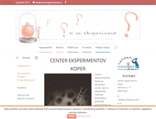 Tablet Screenshot of centereksperimentov.si